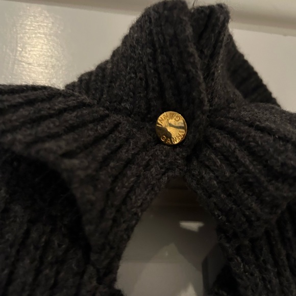 GANNI Cutout Ruffled Ribbed Open Back Wool-blend Sweater - Picture 10 of 12